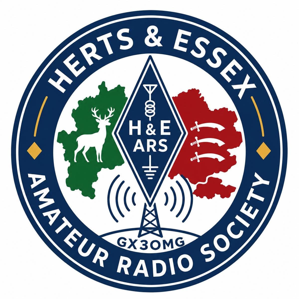 Herts and Essex Amateur Radio Society logo